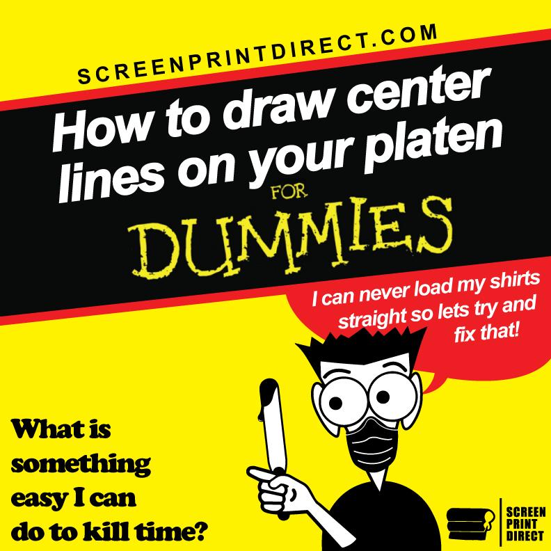 How To Draw Your Screen Printing Platens Center Line Screen Print Direct