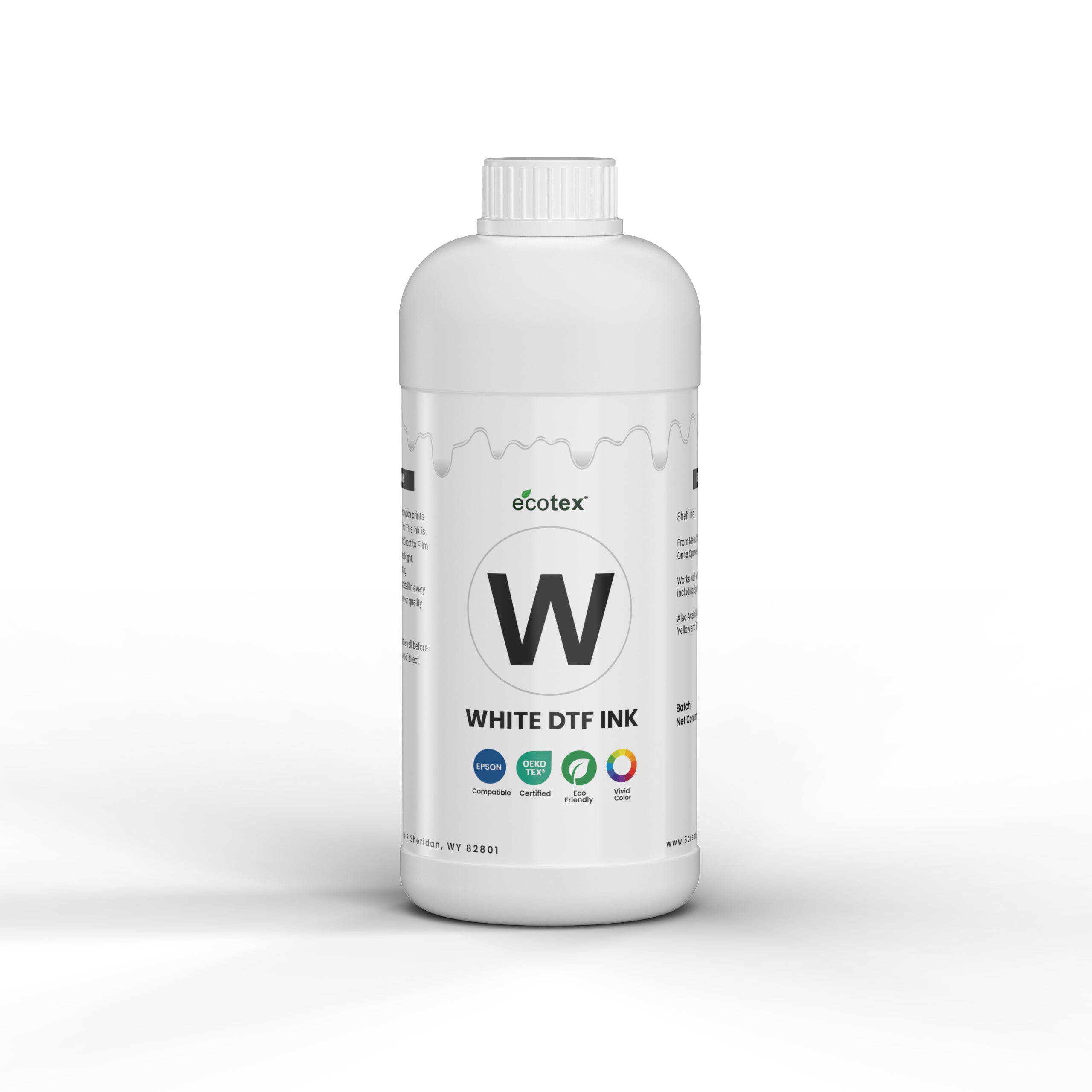 Ecotex® White DTF Ink - 1kg. (870ml)– Screen Print Direct