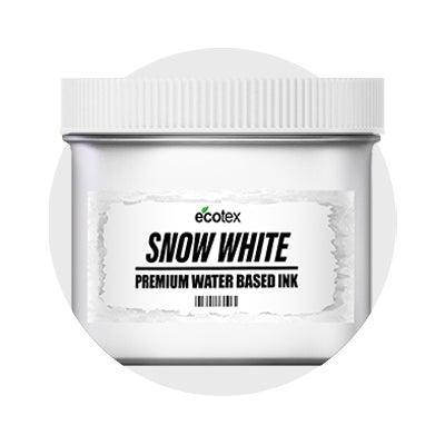 fabric ink for screen printing, white screen printing ink, snow white ink by screen print direct