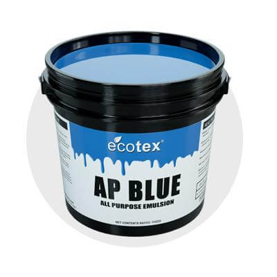 all purpose blue emulsion, ap blue emulsion, photo emulsion for screen printing