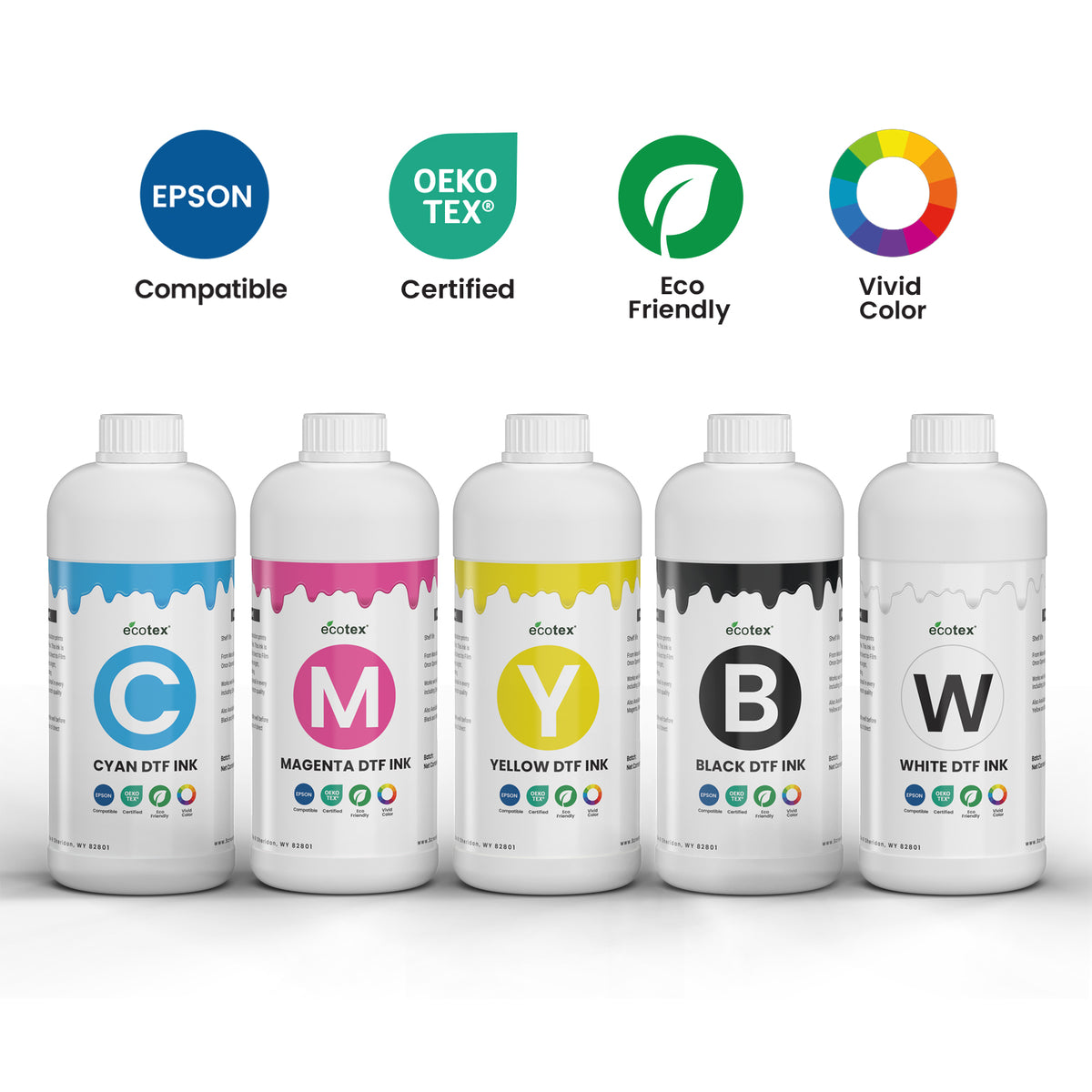 Ecotex® DTF Ink Set - ScreenPrintDirect