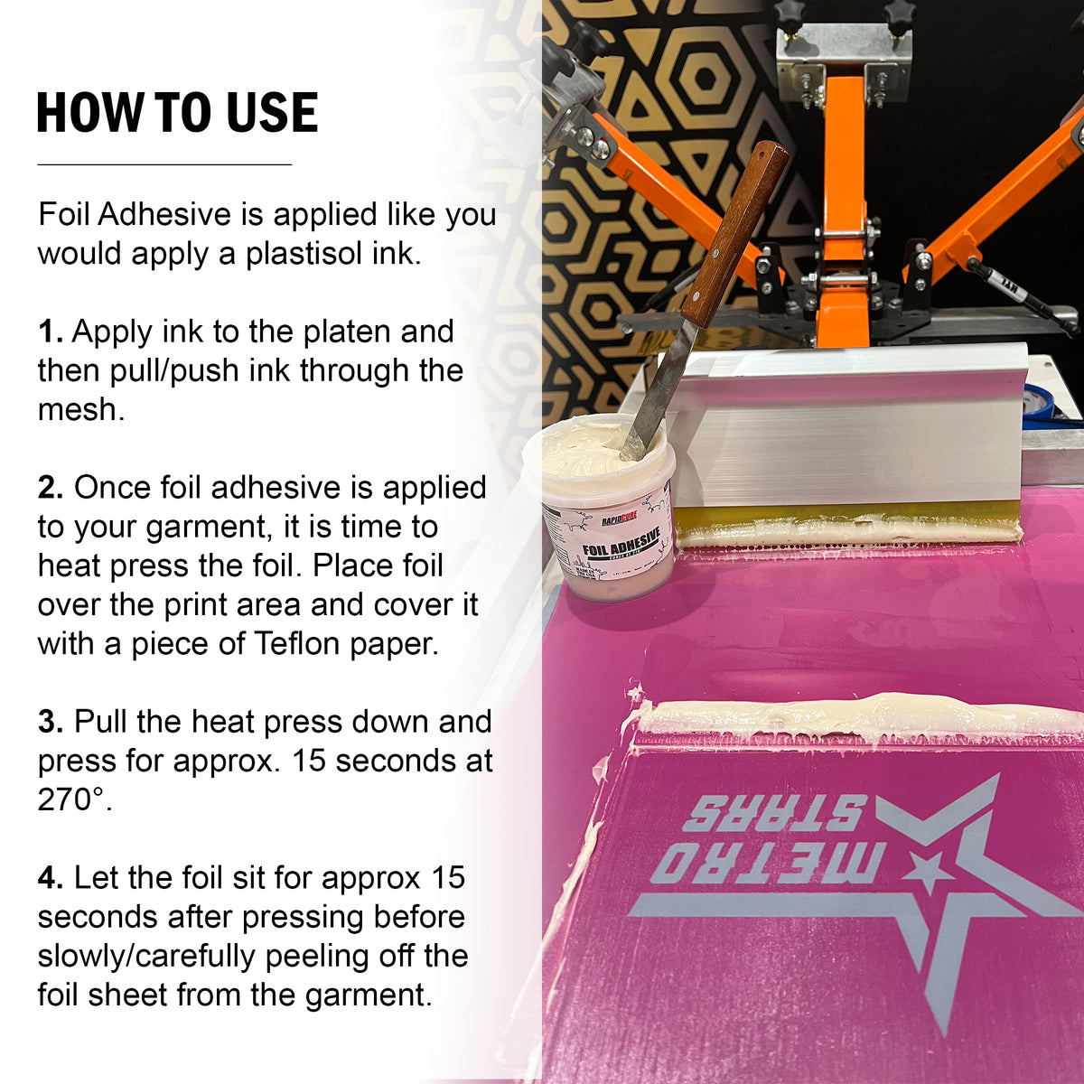 Rapid Cure Screen Printing Foil Adhesive - ScreenPrintDirect