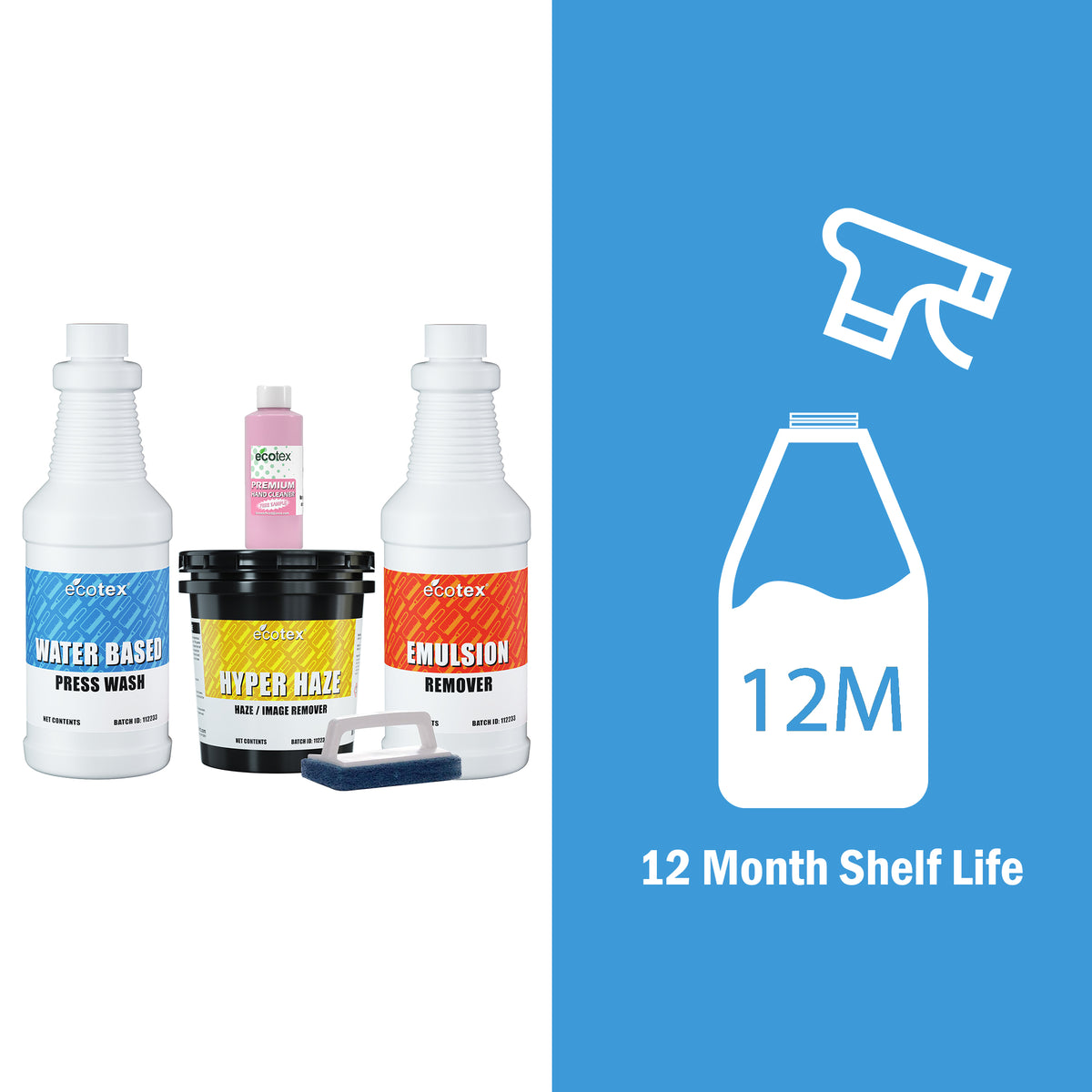 Ecotex® Screen Printing Water Based Chemistry Kit - ScreenPrintDirect