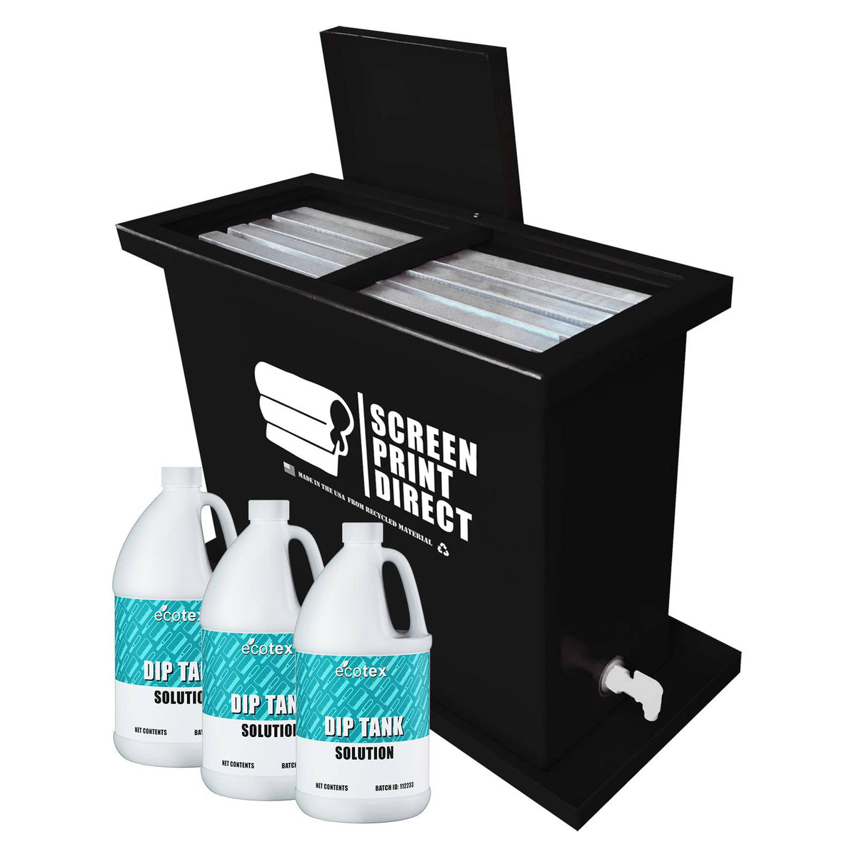 Ecotex® 30 Gallon Screen Printing Dip Tank - Screen Print Direct