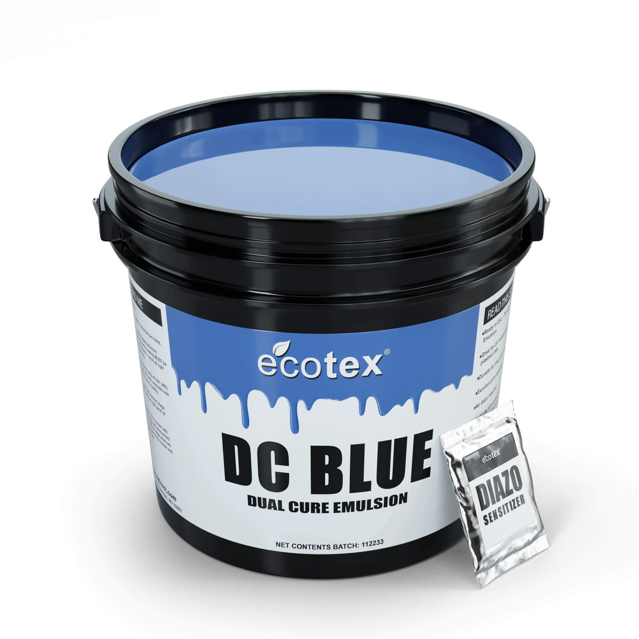 Ecotex® Dual Cure Emulsion - Screen Printing Blue Dual Cure