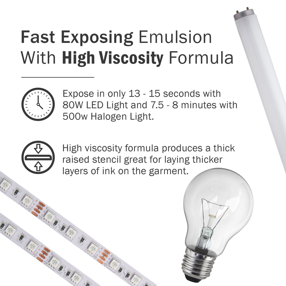 Ecotex® Textile Red High Viscosity Screen Printing Emulsion - ScreenPrintDirect