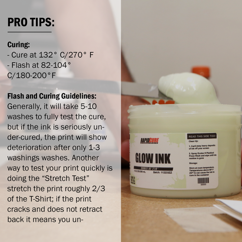 Rapid Cure Glow In The Dark Screen Printing Plastisol Ink - ScreenPrintDirect