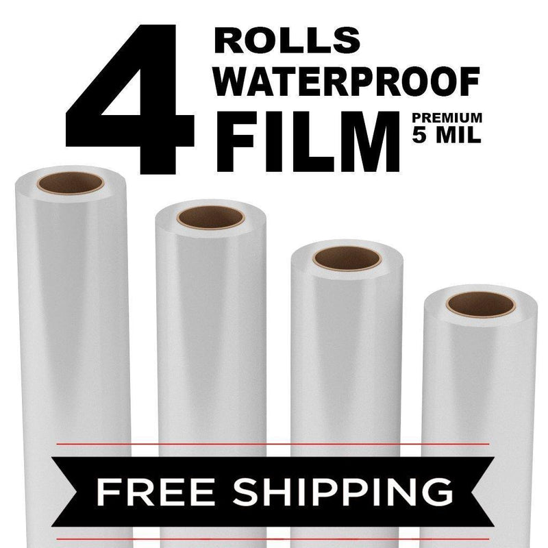 Waterproof Inkjet Film Roll - 4 Pack - Screen Print Direct