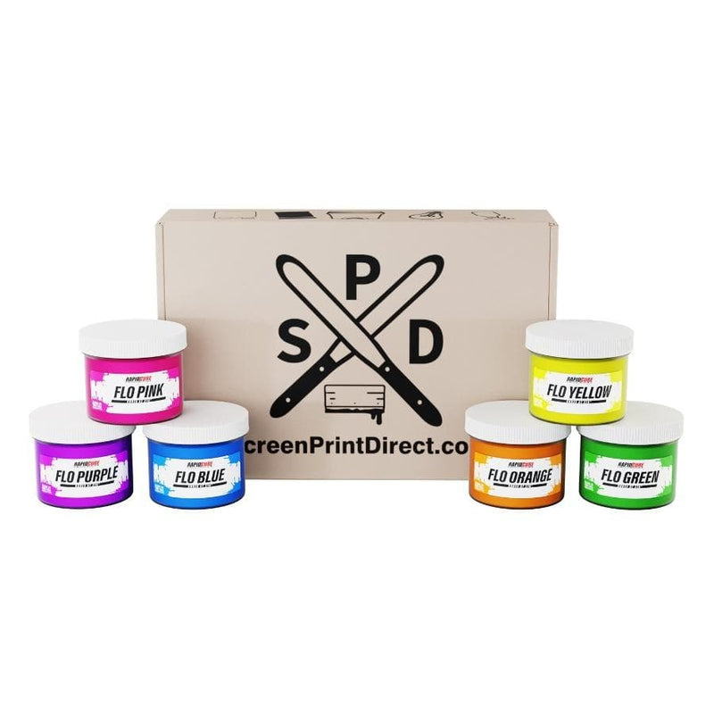Rapid Cure Fluorescent Screen Printing Plastisol Ink Kit - Screen Print Direct