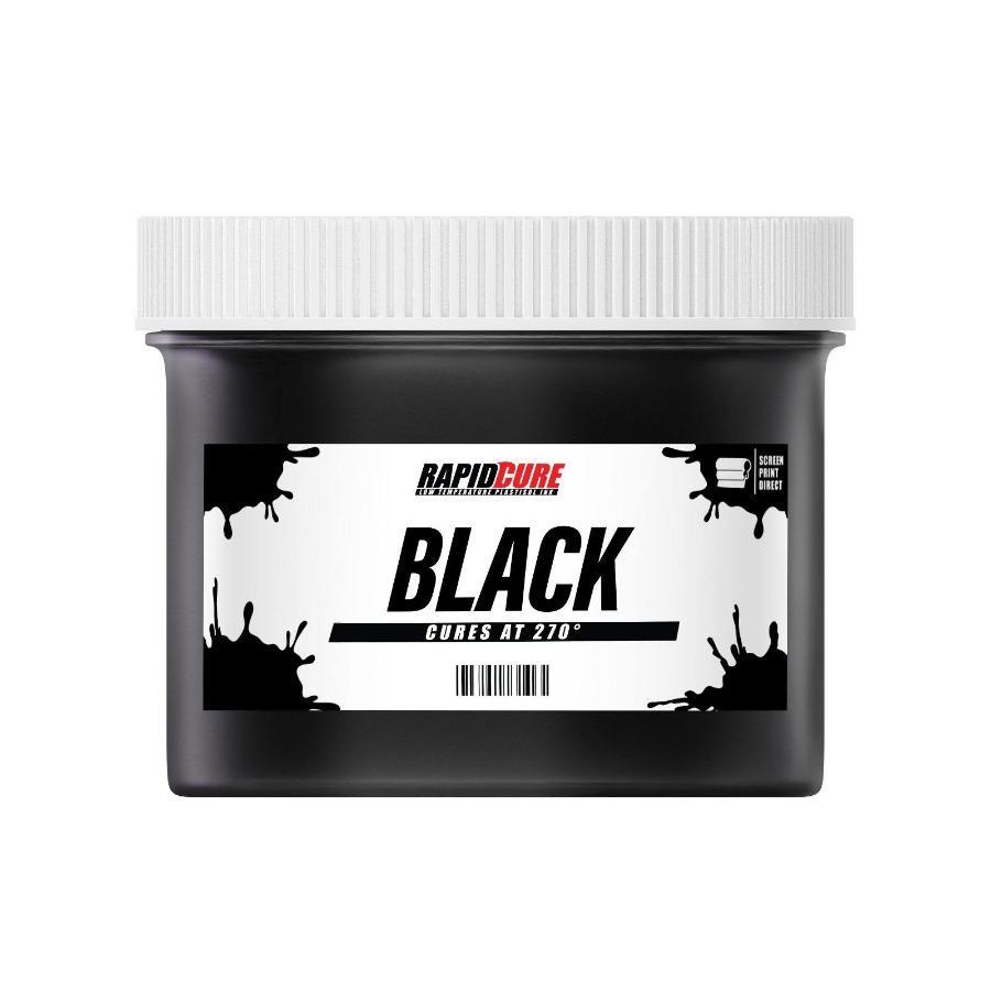 Rapid Cure Plastisol Ink for Screen Printing Low Temperature Fast Curing Ink by Screen Print Direct Black Quart - 32 oz.