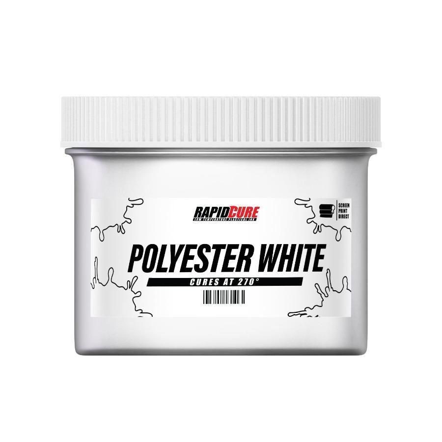 Rapid Cure - Polyester White Plastisol Ink for Screen Printing - Low Temperature Fast Curing Ink by Screen Print Direct - 8 oz., Men's