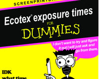 Ecotex exposure times - Screen Print Direct