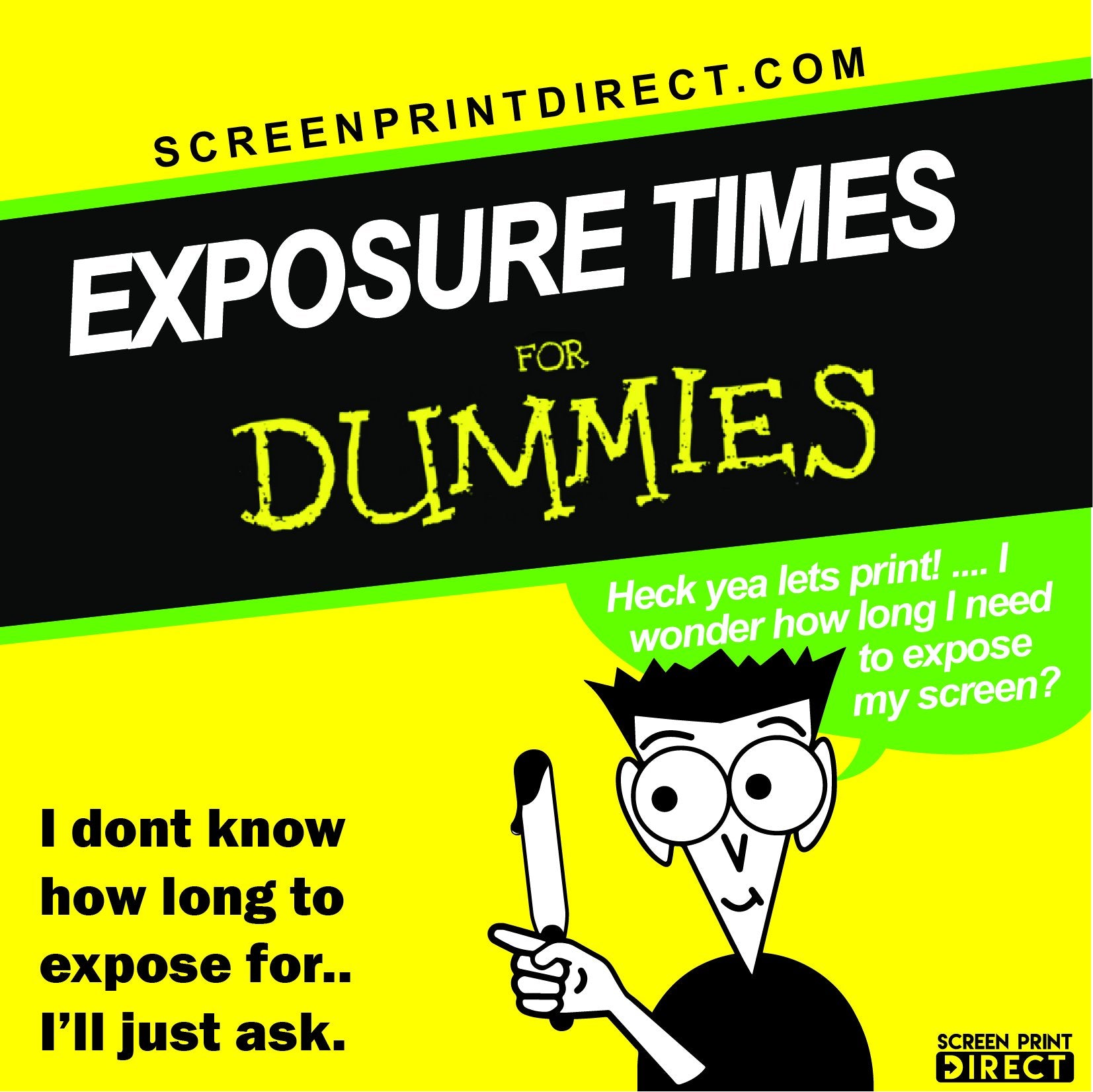 How Long to Expose Emulsion | Screen Print Direct