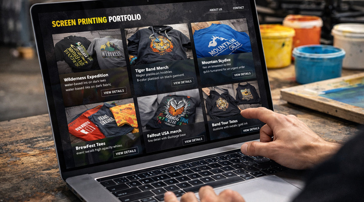 How to create a screen printing portfolio that attracts clients