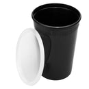 Black Vapor Container with Lid - Quart - ScreenPrintDirect