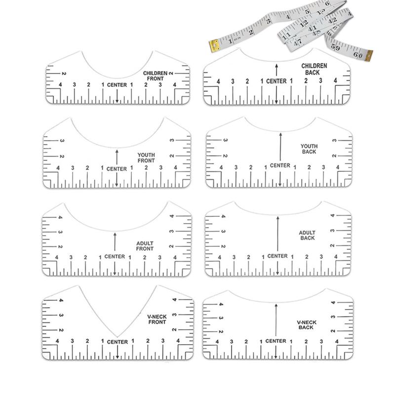 T-Shirt Alignment Ruler Set