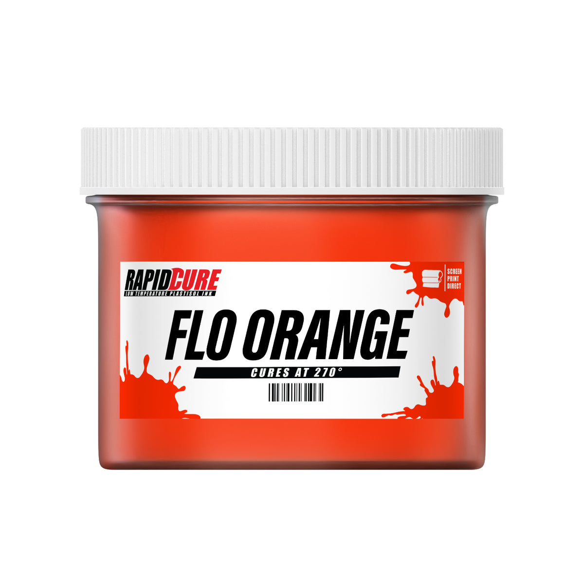 Rapid Cure Fluorescent Orange Screen Printing Plastisol Ink - ScreenPrintDirect