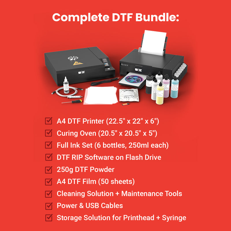 A4 DTF Printer and Oven Set - ScreenPrintDirect