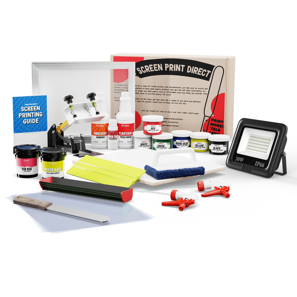 Screenprint Direct Complete Beginners Screen Printing Kit - Print your first shirt– Screen ...