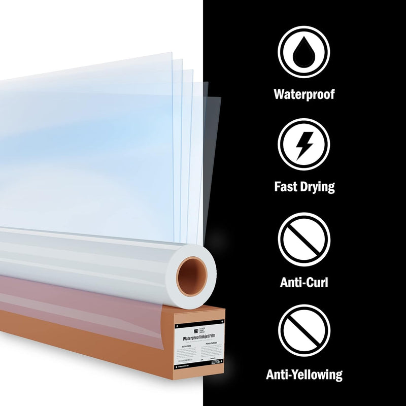 42" x 100' Waterproof InkJet Film Roll (OPEN BOX)