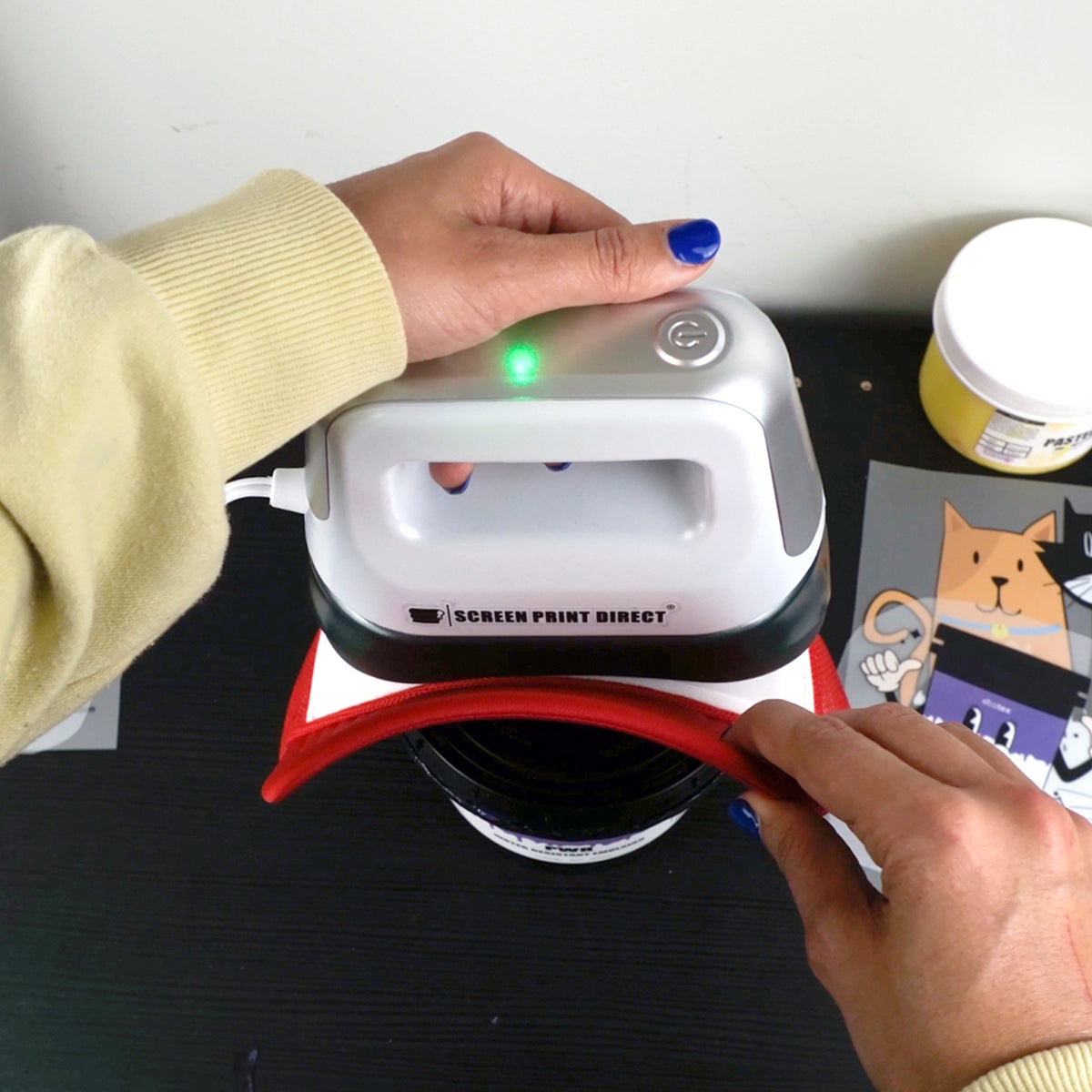 Hat Heat Press - 6.7" x 3.4" - ScreenPrintDirect