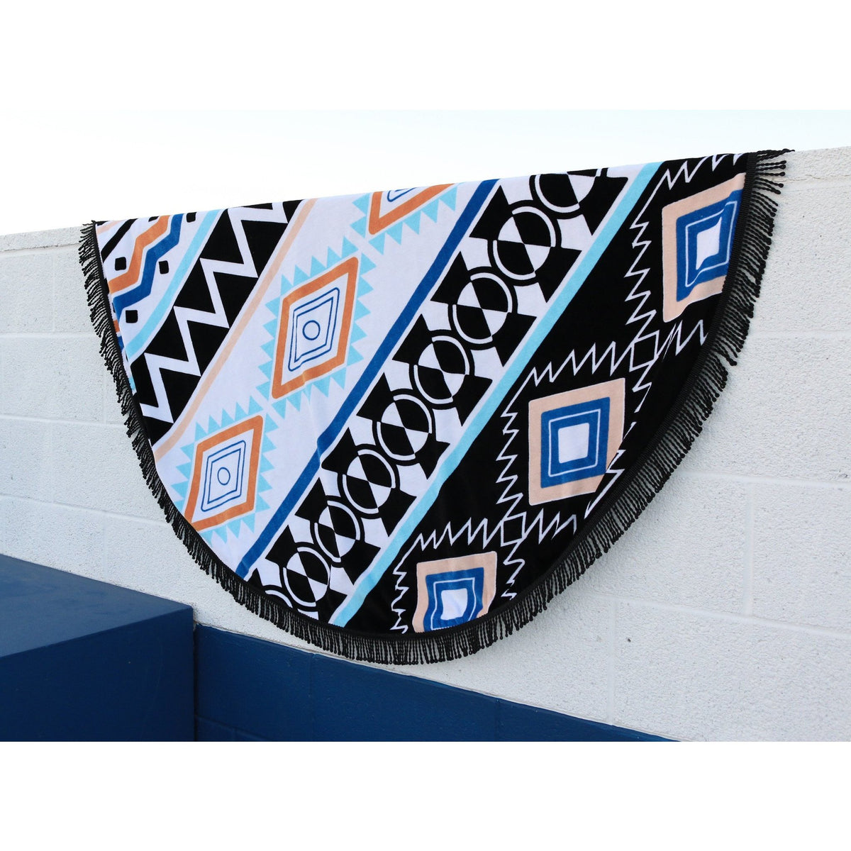 The Chella - Round Beach Towel with Fringe - ScreenPrintDirect