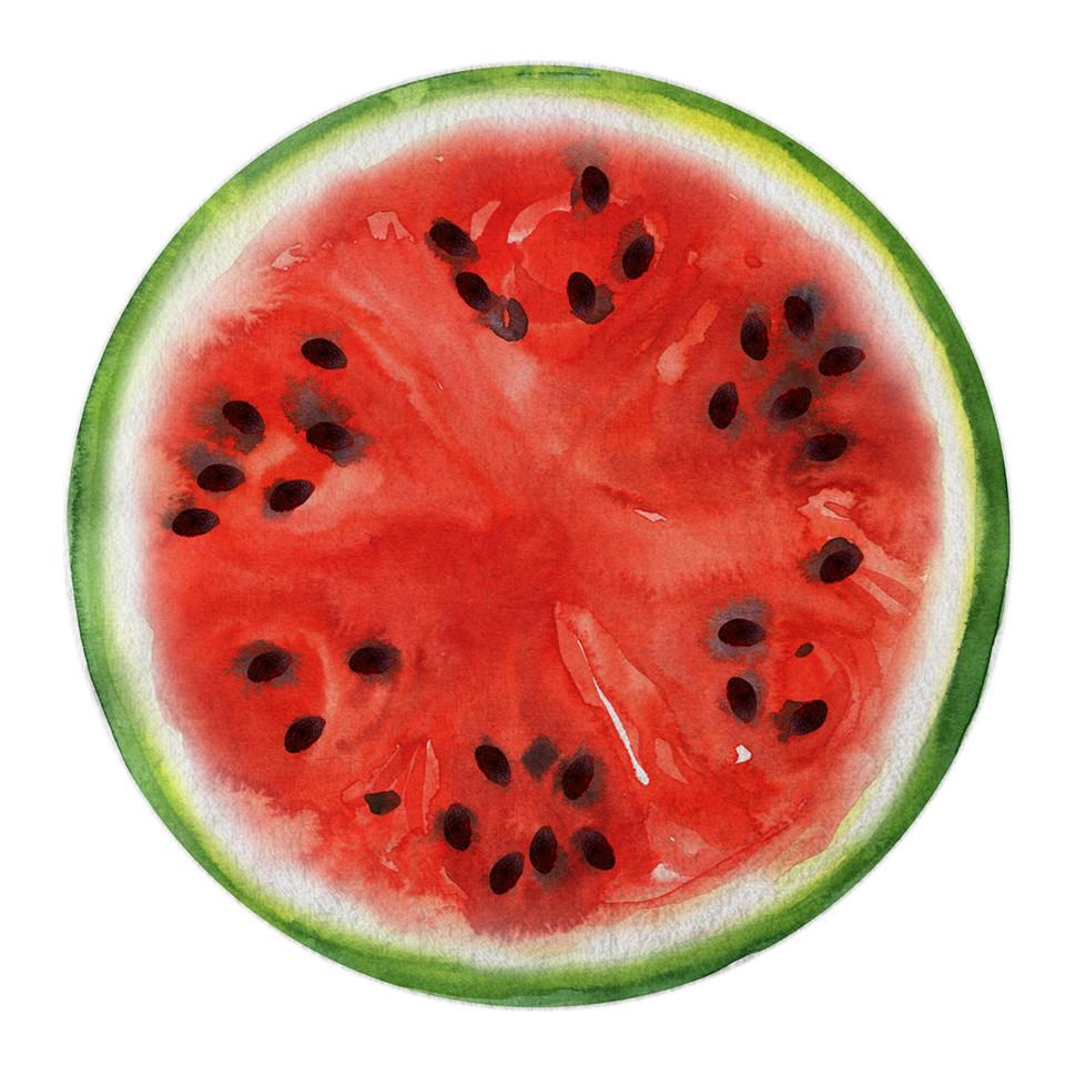 The Round-O-Melon - Round Watermelon Beach Towel - ScreenPrintDirect