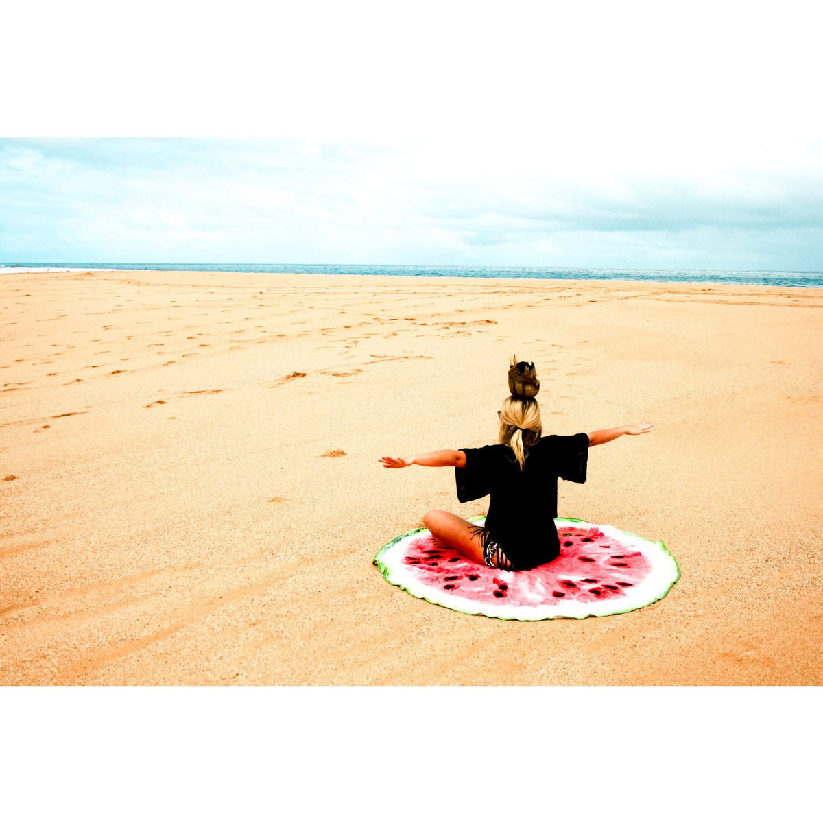 The Round-O-Melon - Round Watermelon Beach Towel - ScreenPrintDirect
