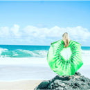 The Salty Kiwi - Round Fruit Beach Towel - ScreenPrintDirect