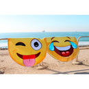 The Silly Sailor - Round Emoji Beach Towel - ScreenPrintDirect