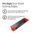 Ecotex Black Aluminum Emulsion Scoop Coater 15" - ScreenPrintDirect