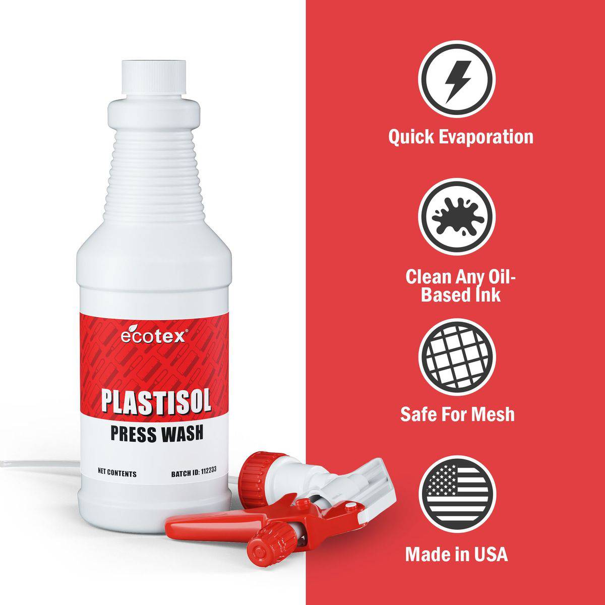 Ecotex® Screen Printing Plastisol Press Wash - Screen Print Direct