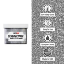 Rapid Cure Silver Glitter Screen Printing Plastisol Ink - ScreenPrintDirect