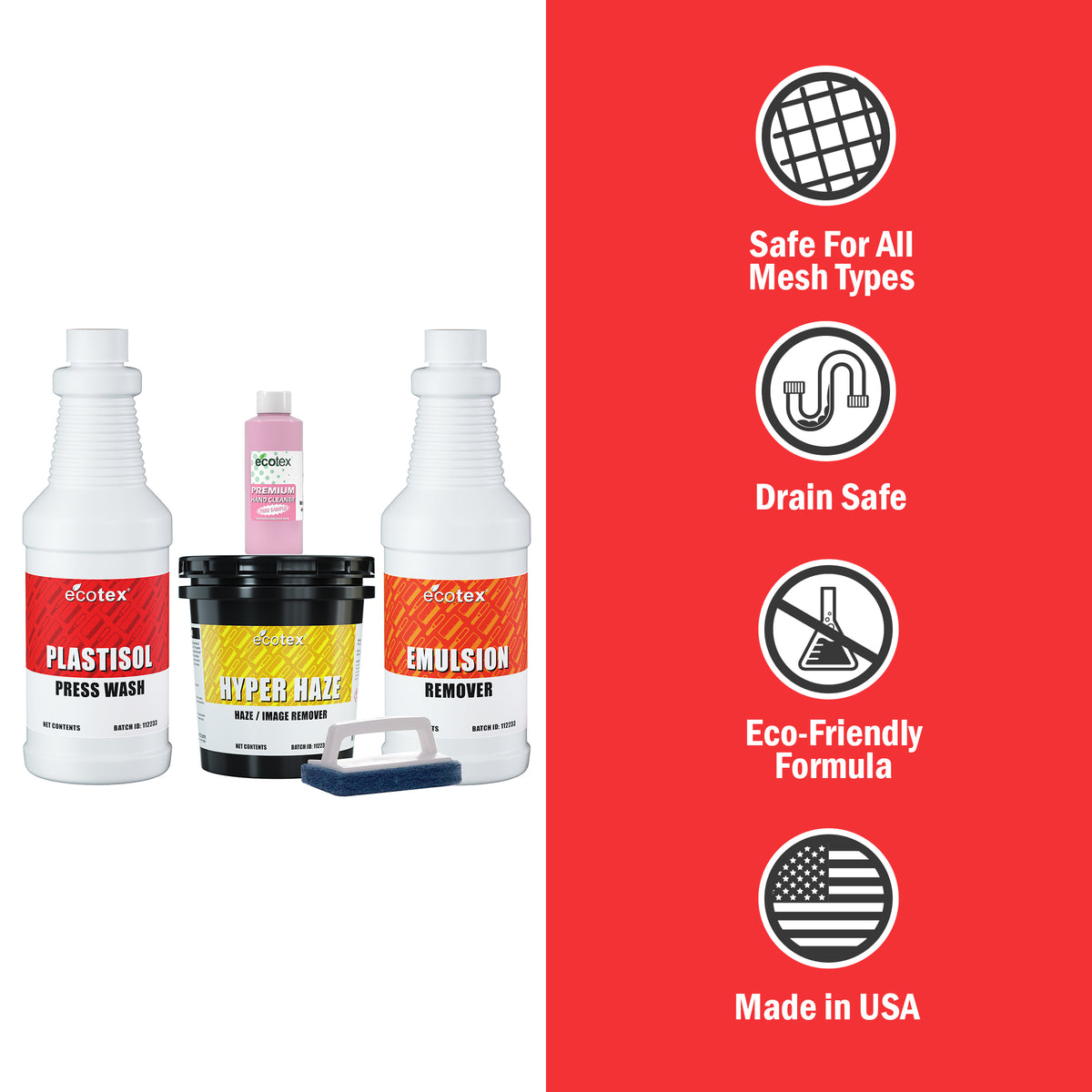 Ecotex® Screen Printing Plastisol Chemistry Kit - ScreenPrintDirect