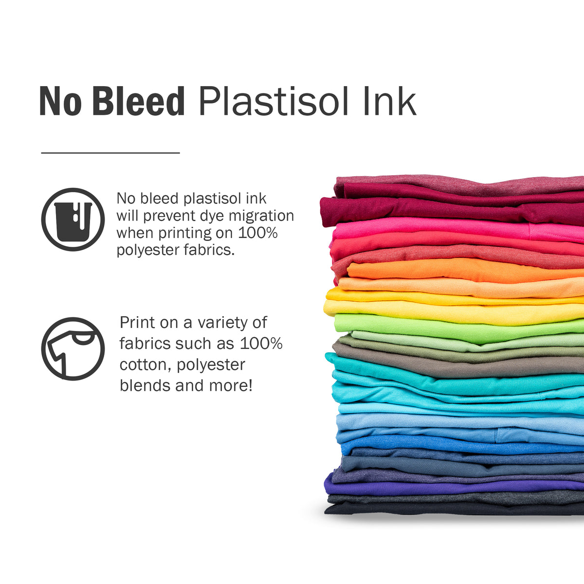 Rapid Cure Polyester White Screen Printing Plastisol Ink - ScreenPrintDirect