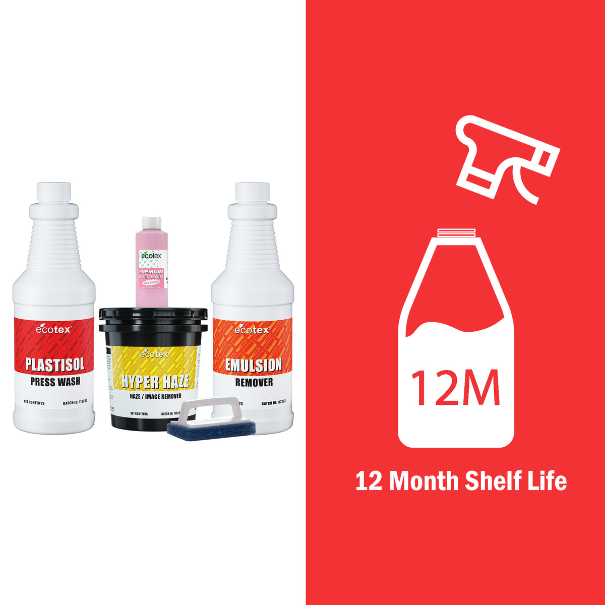 Ecotex® Screen Printing Plastisol Chemistry Kit - ScreenPrintDirect