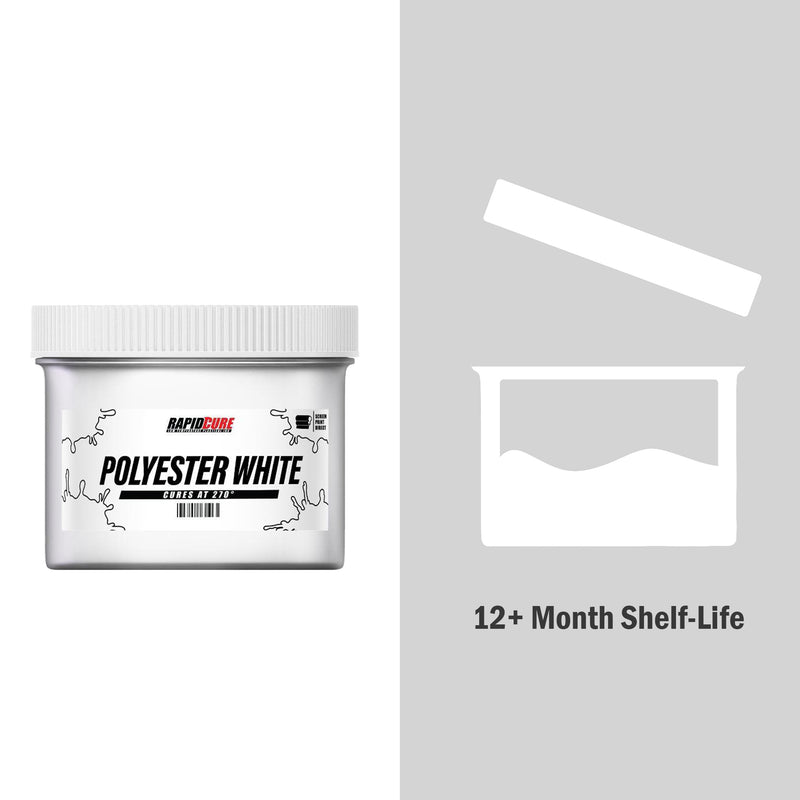 Rapid Cure Polyester White Screen Printing Plastisol Ink - ScreenPrintDirect