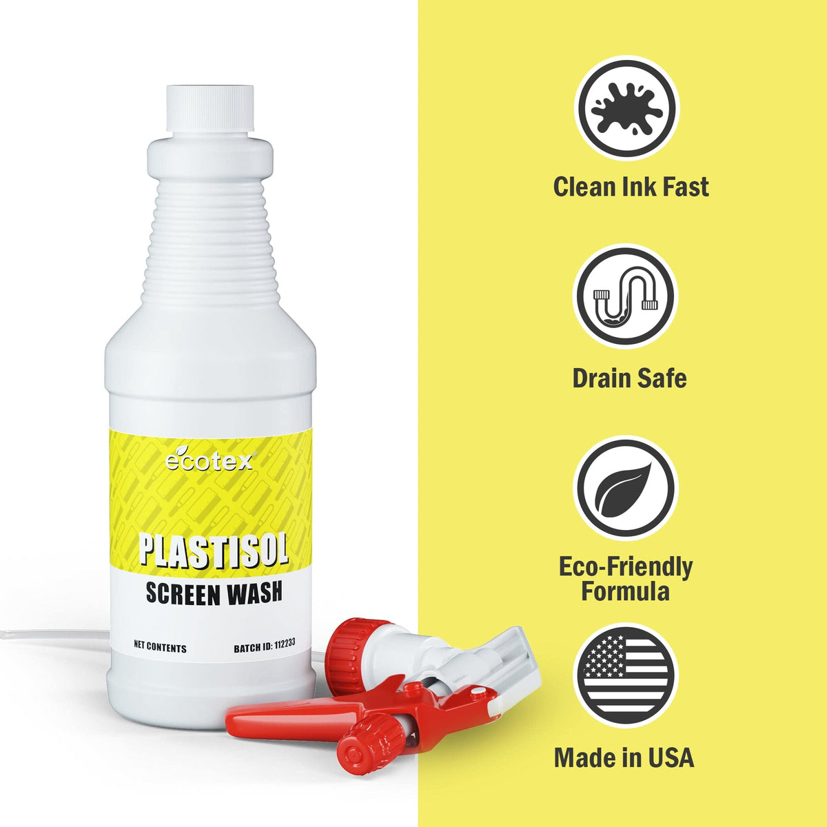 Ecotex® Screen Printing Plastisol Screen Wash - Screen Print Direct
