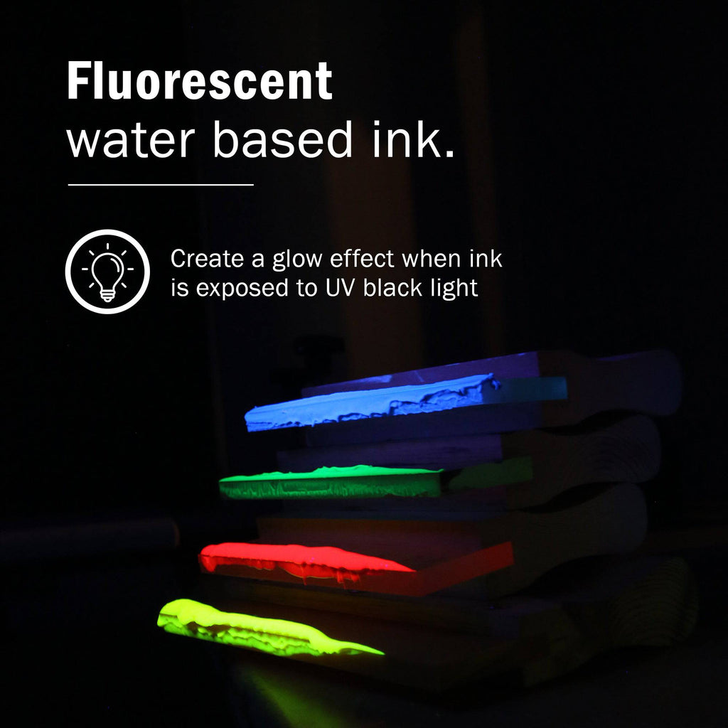 Ecotex Fluorescent Water Based Discharge Ink Screen Printing Kit