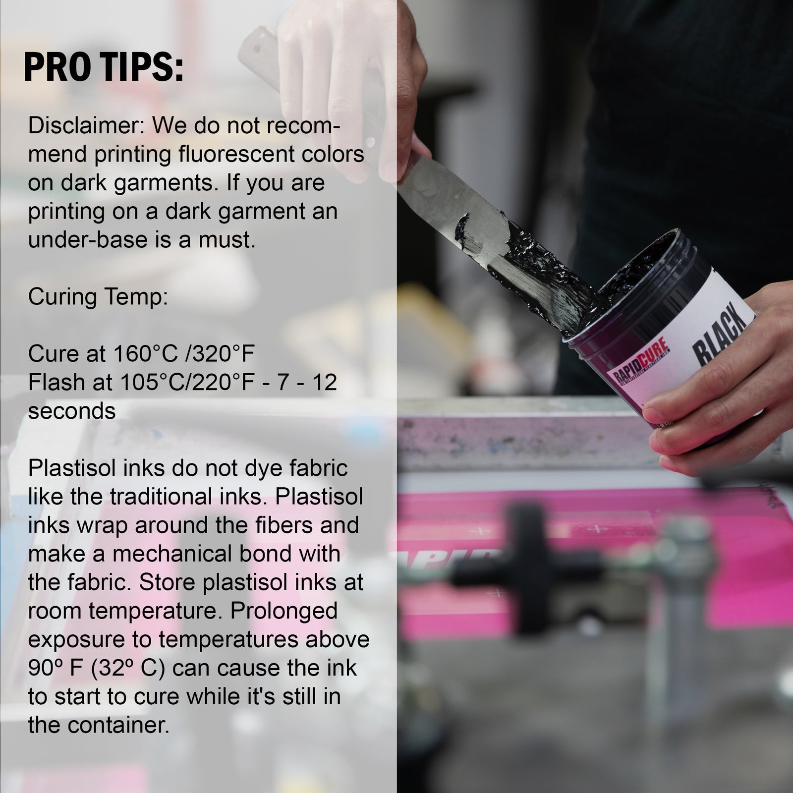 Get Rapid Cure Basic Screen Printing Plastisol Ink Kit | SPD– Screen ...