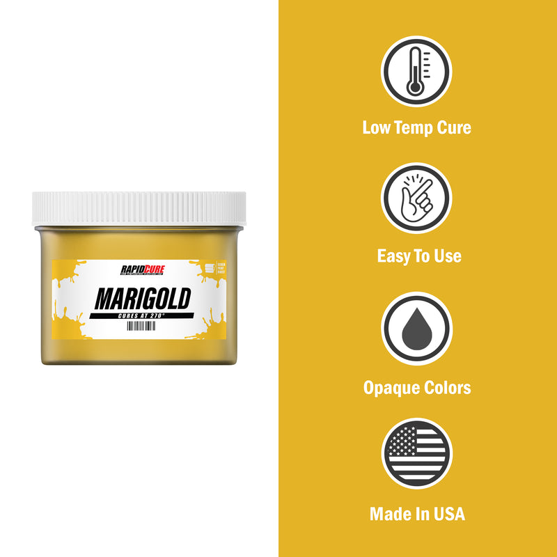 Rapid Cure Marigold Screen Printing Plastisol Ink - ScreenPrintDirect