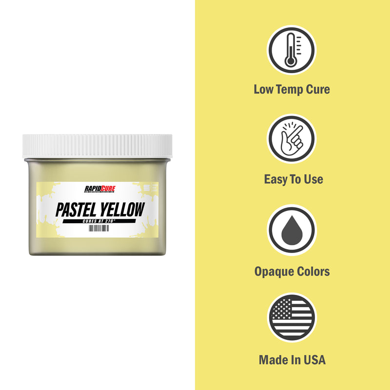 Rapid Cure Pastel Yellow Screen Printing Plastisol Ink - ScreenPrintDirect