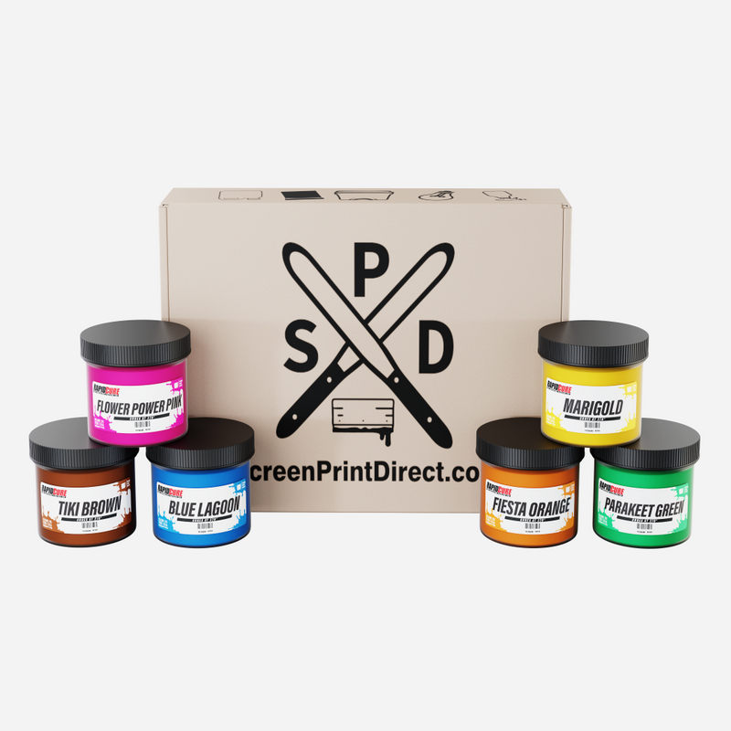 Rapid Cure Tropical Collection Screen Printing Plastisol Ink Kit - ScreenPrintDirect