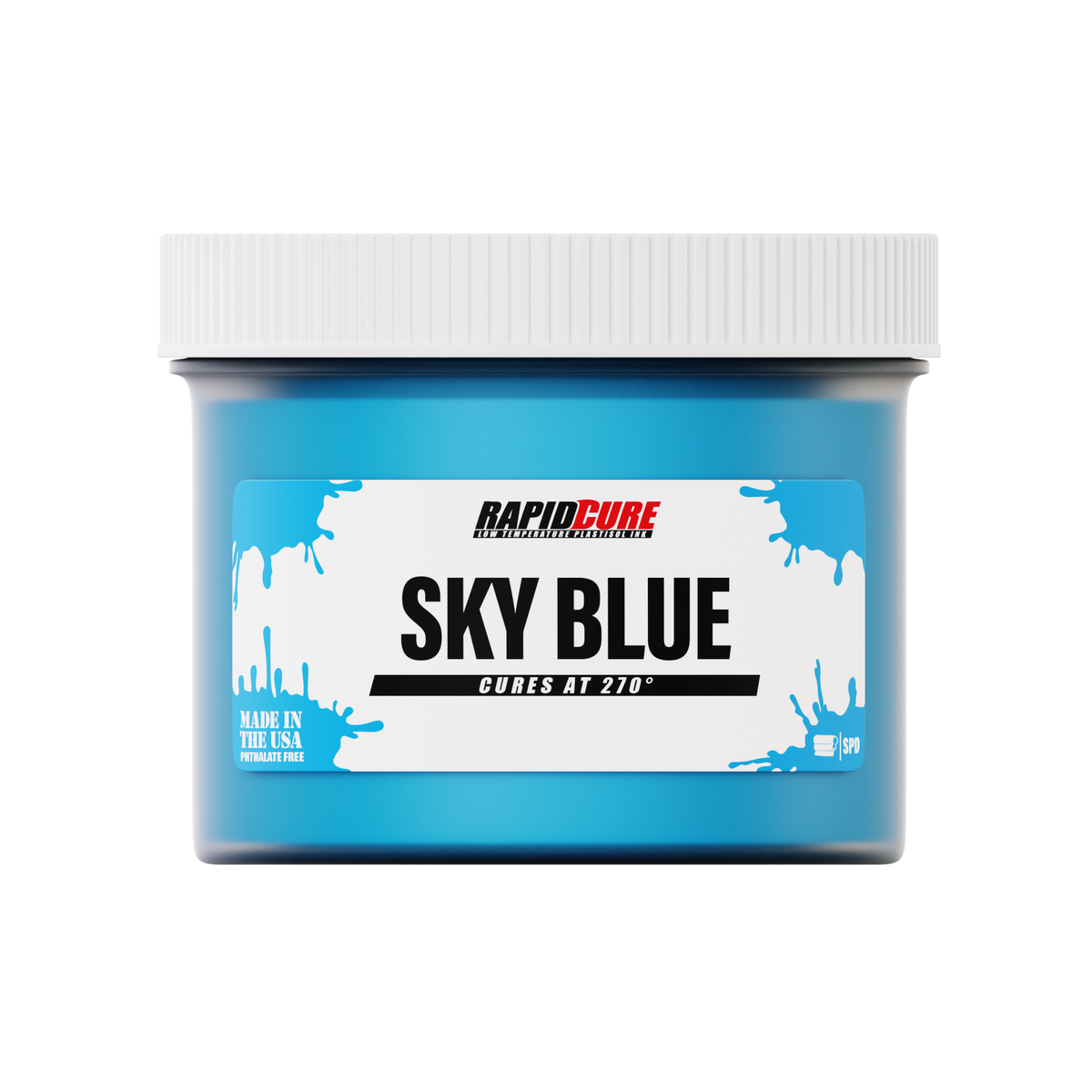 Rapid Cure Sky Blue Screen Printing Plastisol Ink - Screen Print Direct