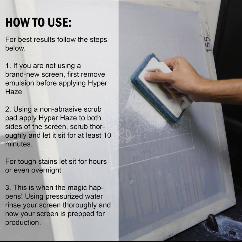 Ecotex® Hyper Haze Screen Printing Degreaser/Dehazer - Screen Print Direct