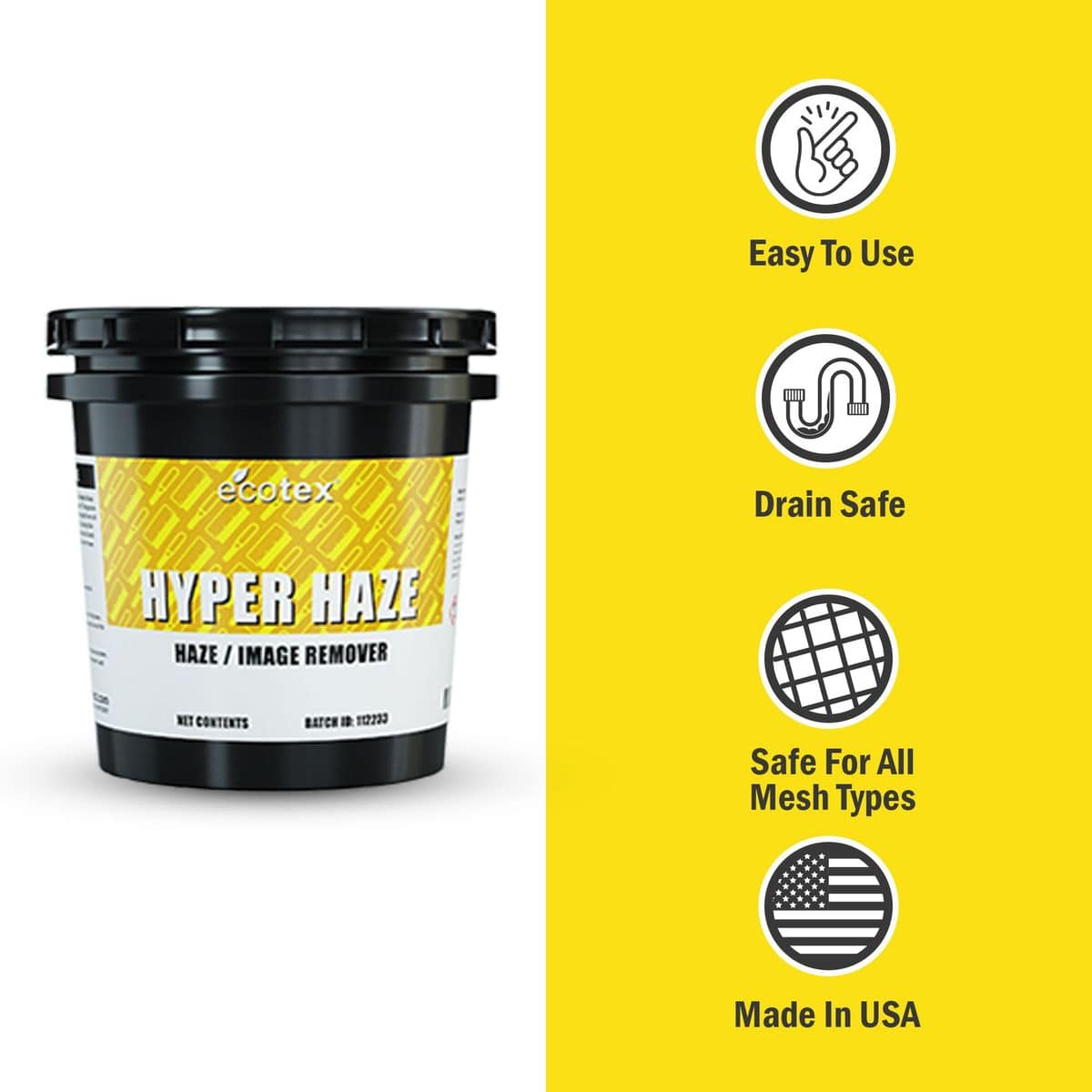 Ecotex® Hyper Haze Screen Printing Degreaser/Dehazer - Screen Print Direct
