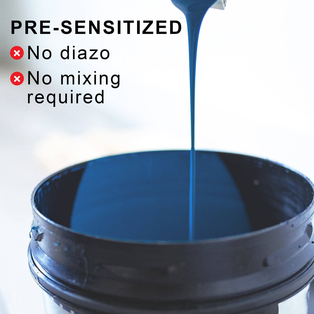 Ecotex® AP Blue Screen Printing Emulsion - Screen Print Direct