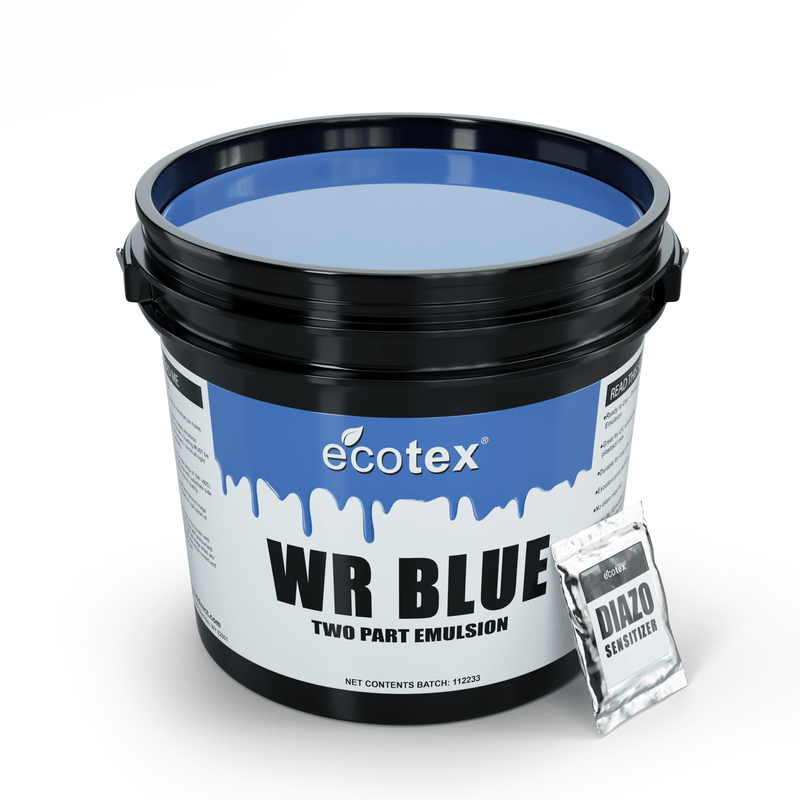 Screen Print Direct Emulsion for screen printing Ecotex® Blue Water-Resistant Emulsion – Buy Online Now Ecotex® Blue Water Resistant Emulsion screen-printing-supplies