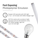 Diazo photo emulsion, dc pink emulsion for screen printing, screen printing supplies