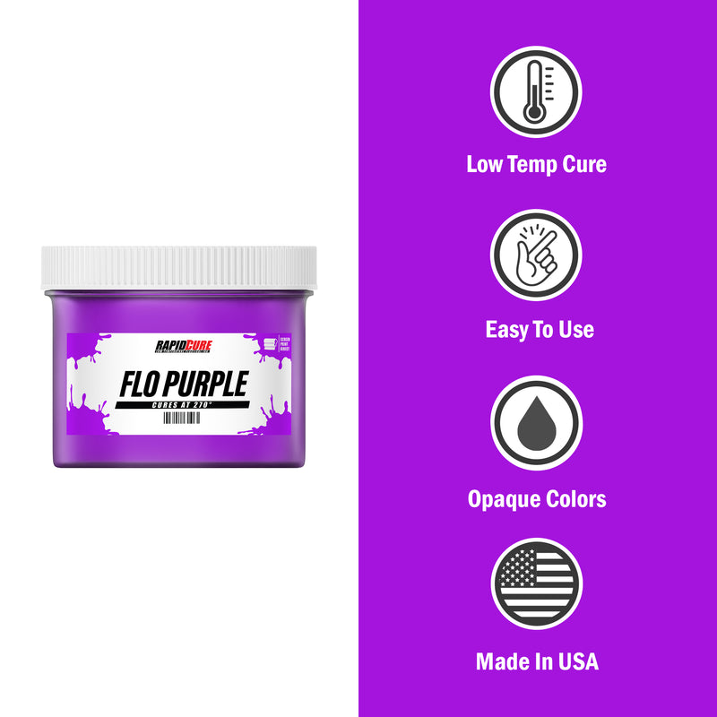 Rapid Cure Fluorescent Purple Screen Printing Plastisol Ink - ScreenPrintDirect